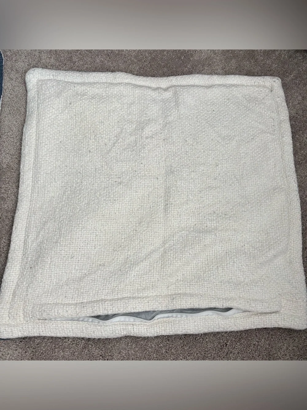Pillow Covers Navy and Cream